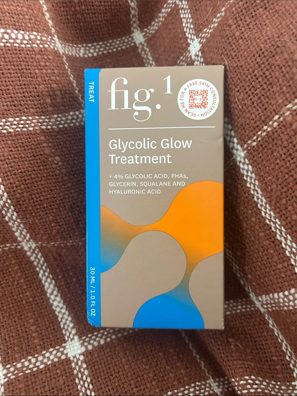 Glycolic Glow Treatment — Skincare Peel in Brown, Orange & Blue